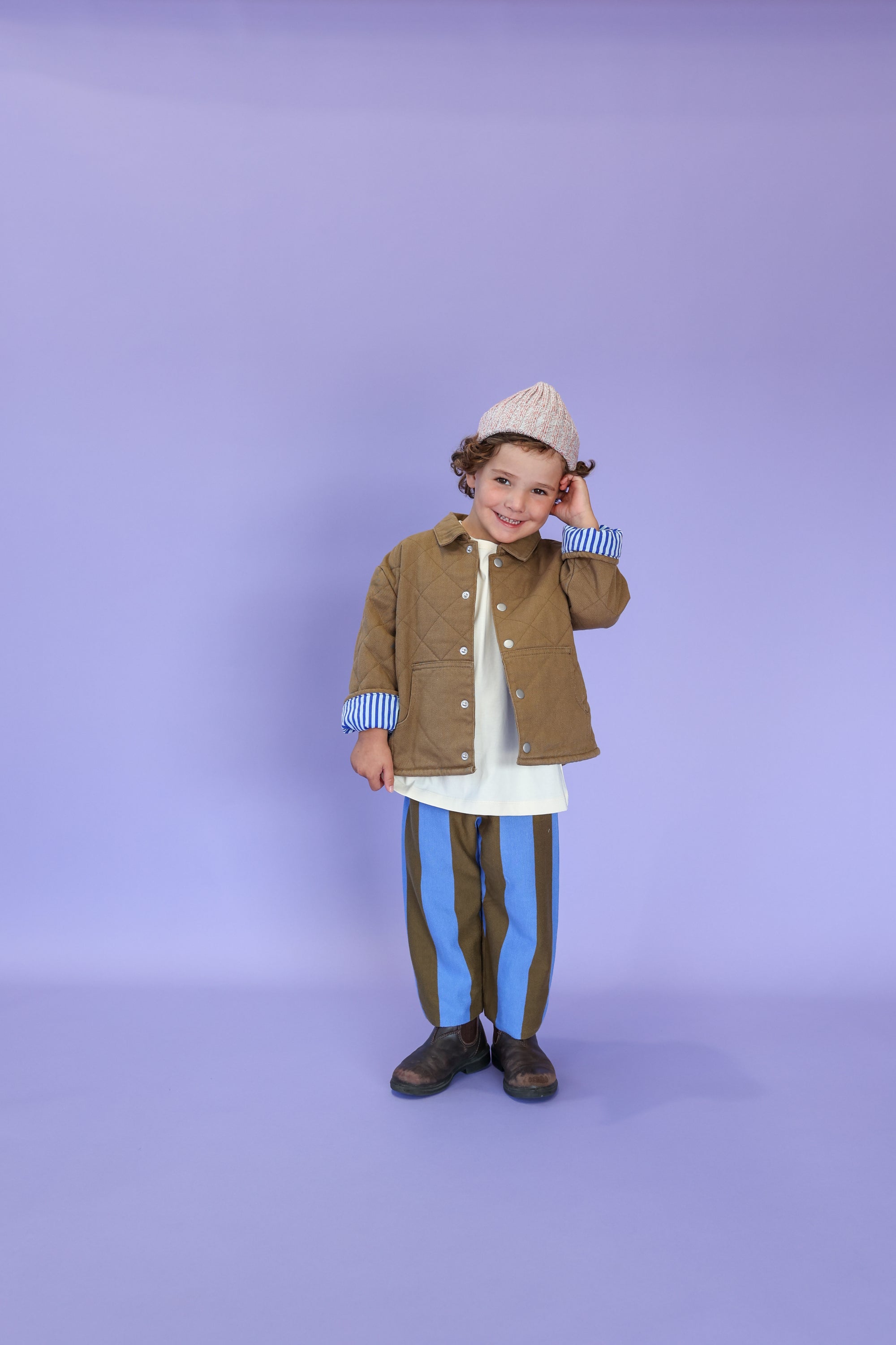 Organic Quilted Denim Jacket