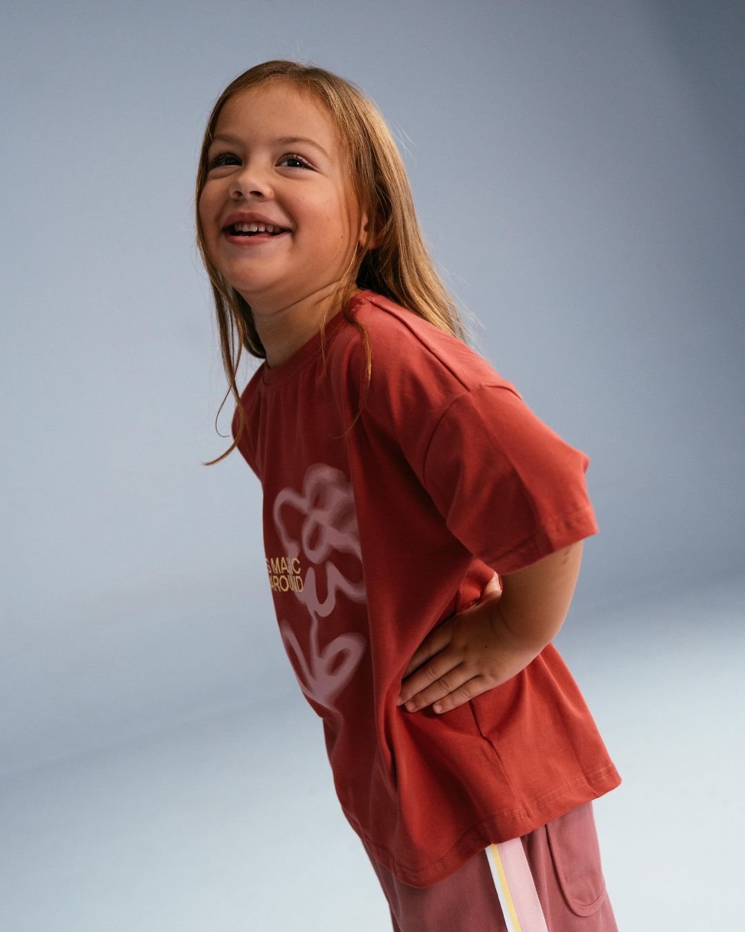Fleur Tee | Burgundy
