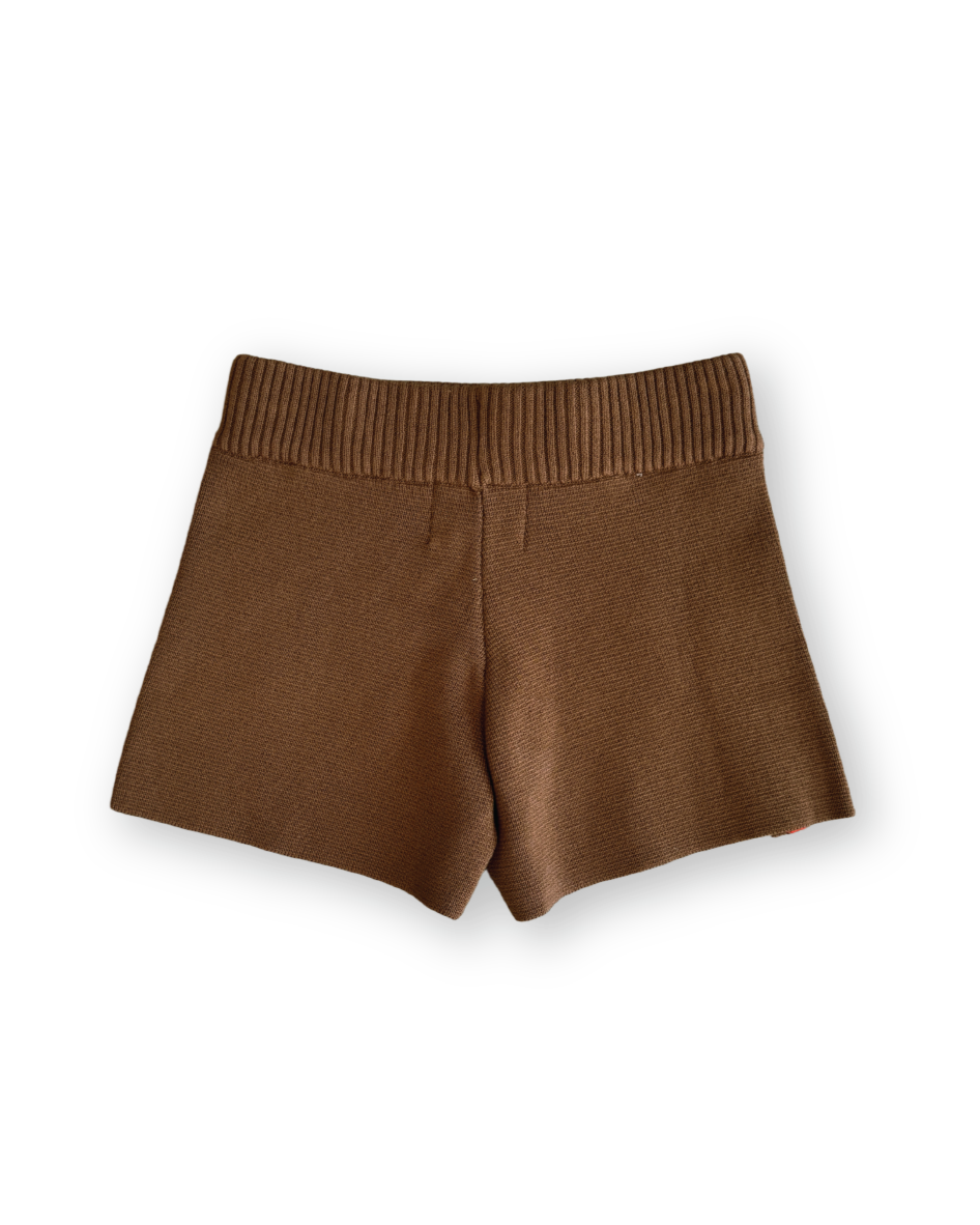 Milano Knit Shorts | Brownie