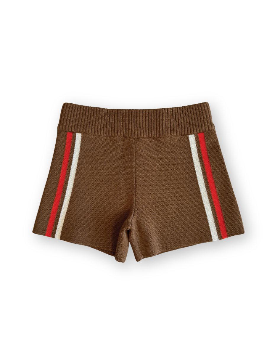 Milano Knit Shorts | Brownie
