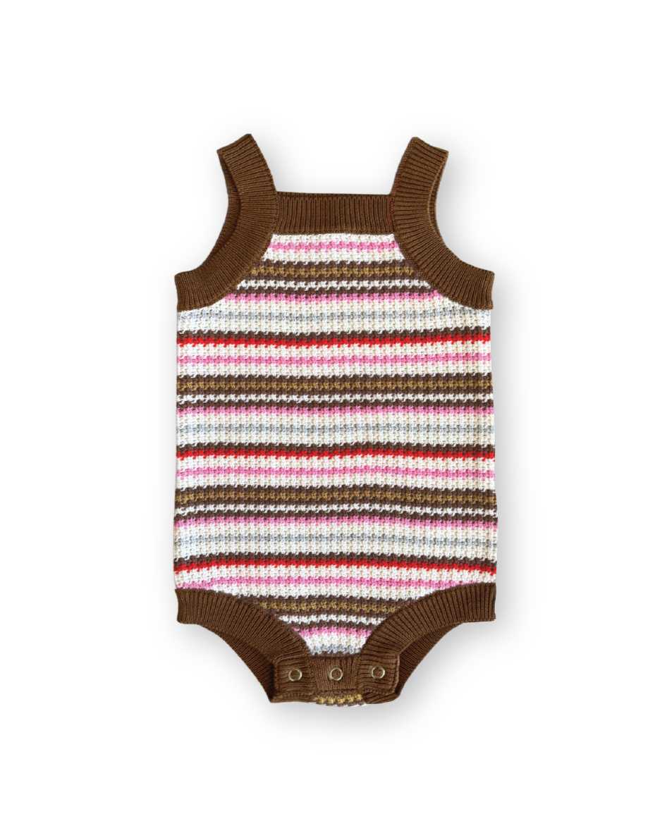 Sunshine Stripe Knit Romper