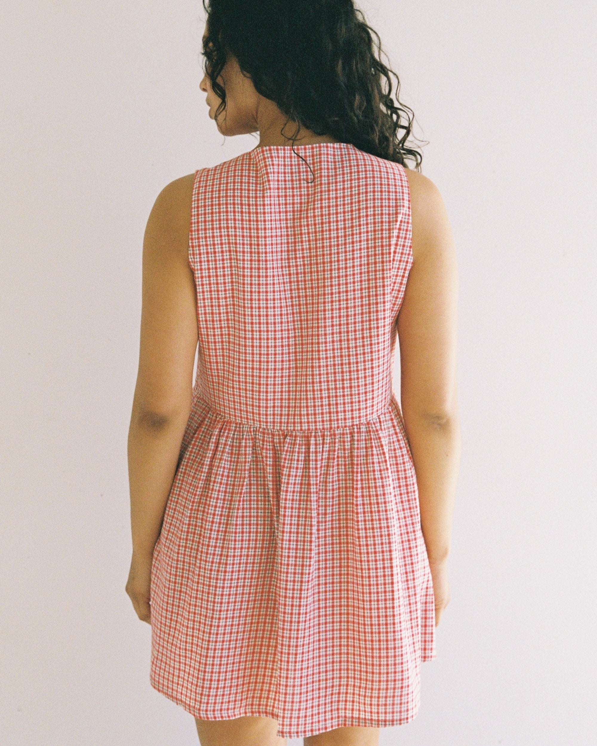Hunter Mini Dress | Red Check