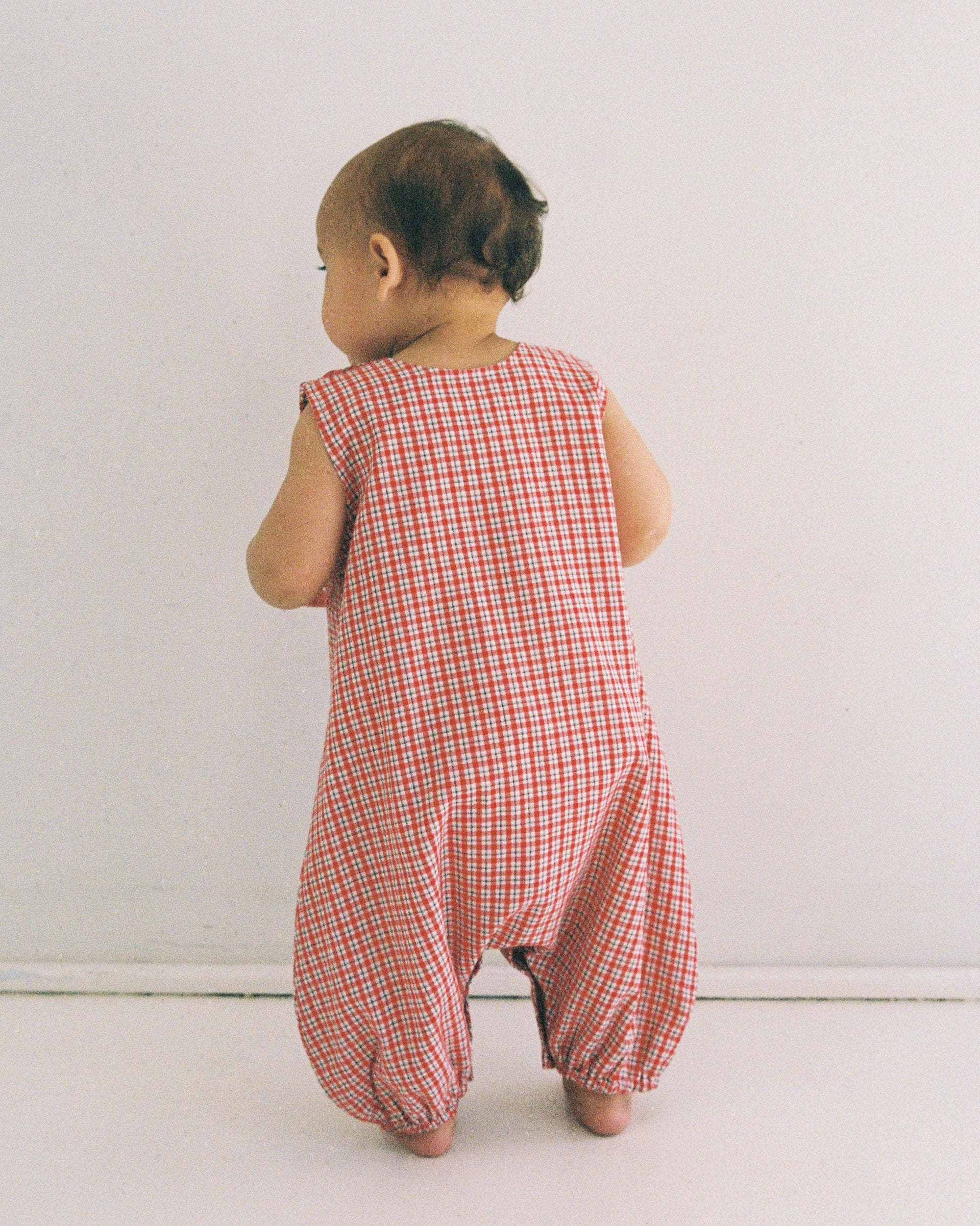 Avery Romper | Red Check