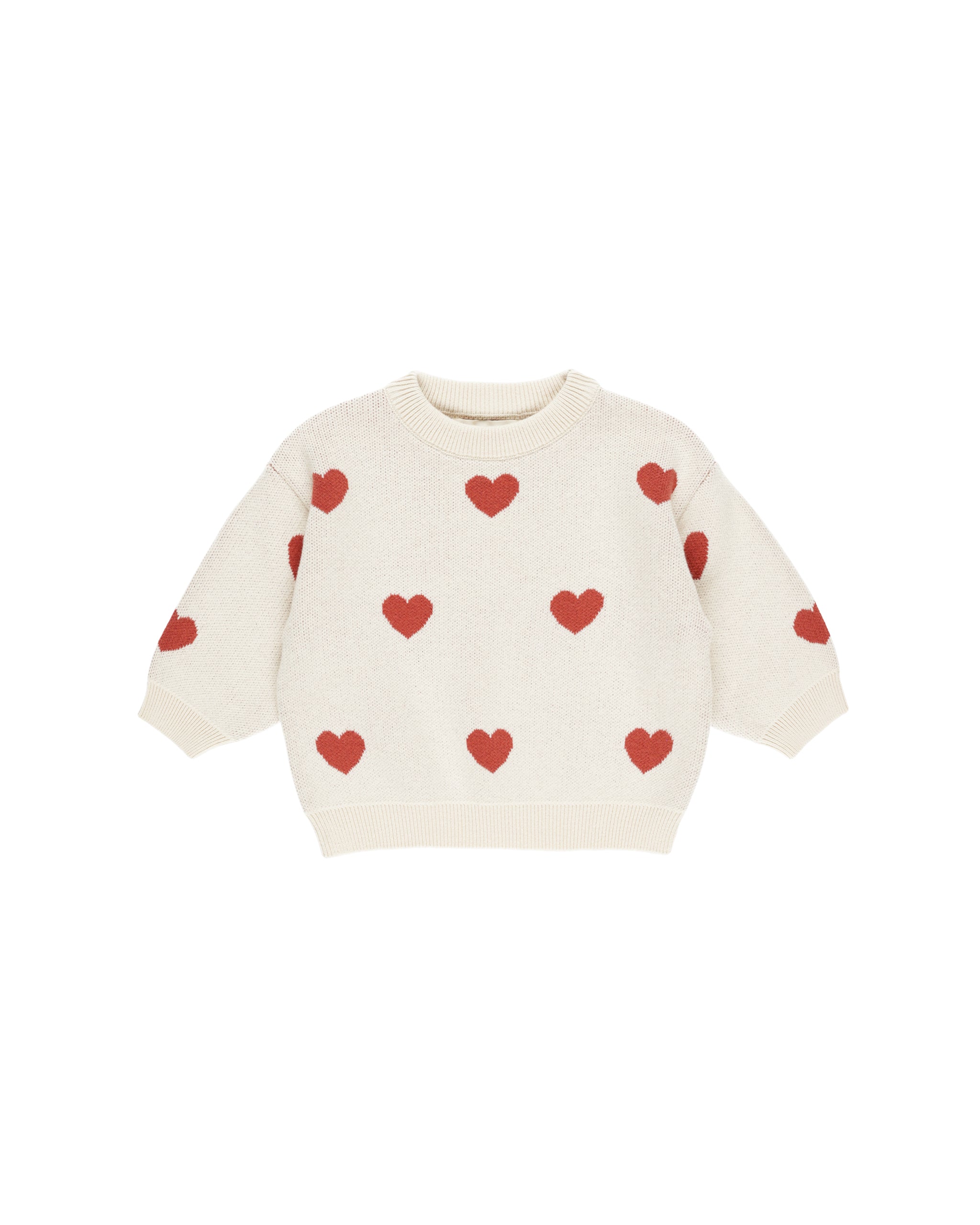 Heart Knit Sweater | Ivory