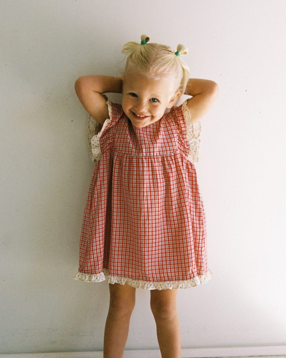 Daisy Dress | Red Check