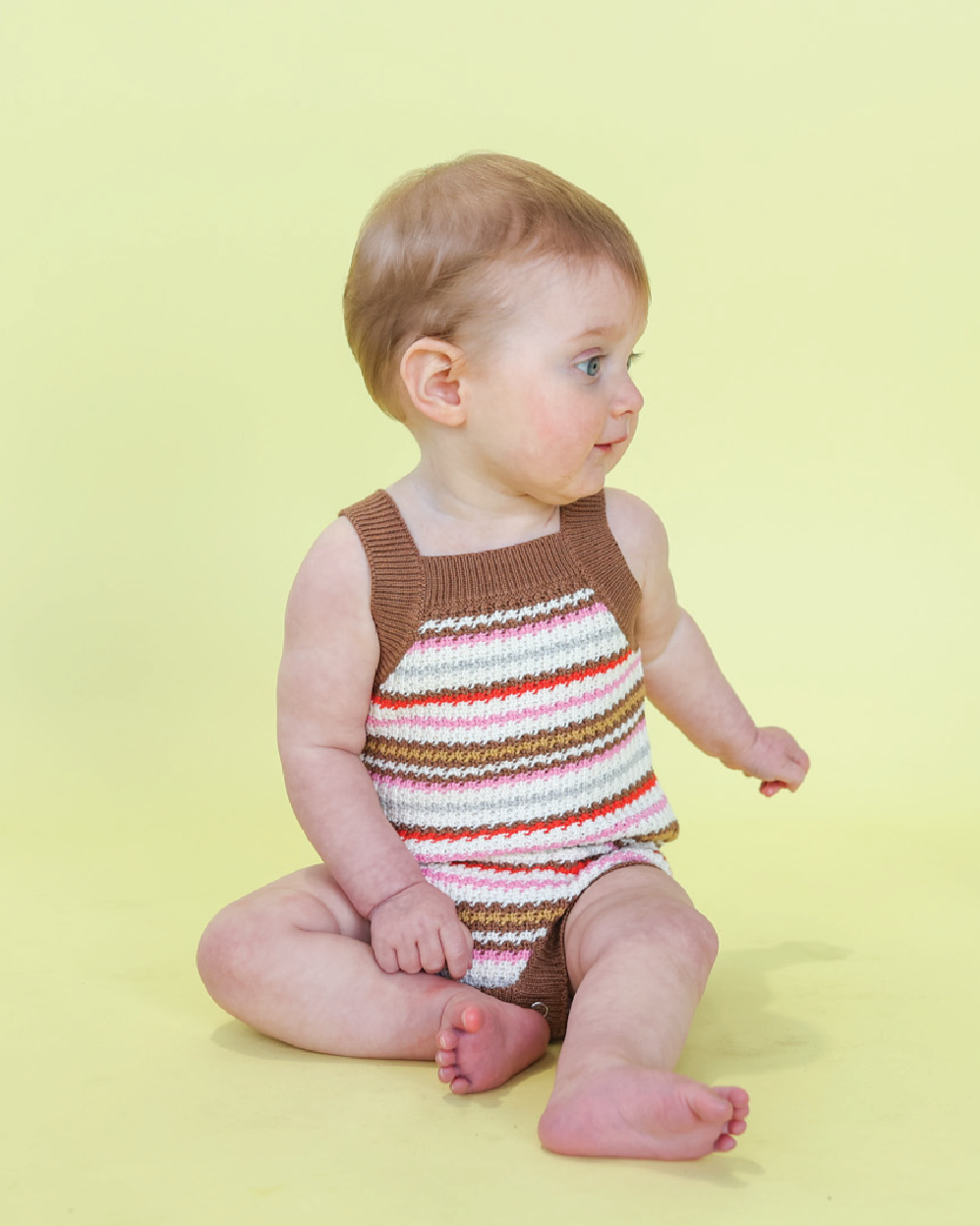 Sunshine Stripe Knit Romper