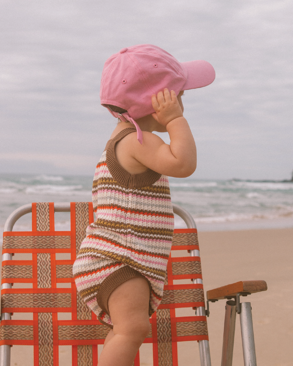 Sunshine Stripe Knit Romper