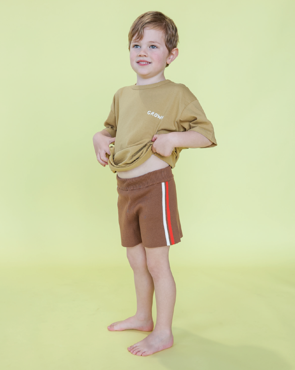 Milano Knit Shorts | Brownie