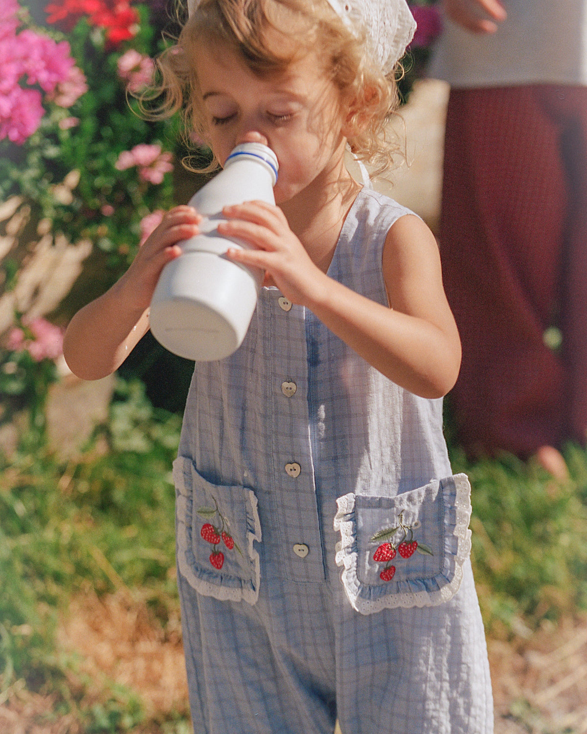 Charlotte Romper | Sky Gingham