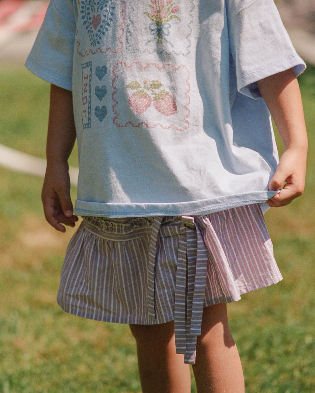 JNR Anika Skirt | Rosa Stripe