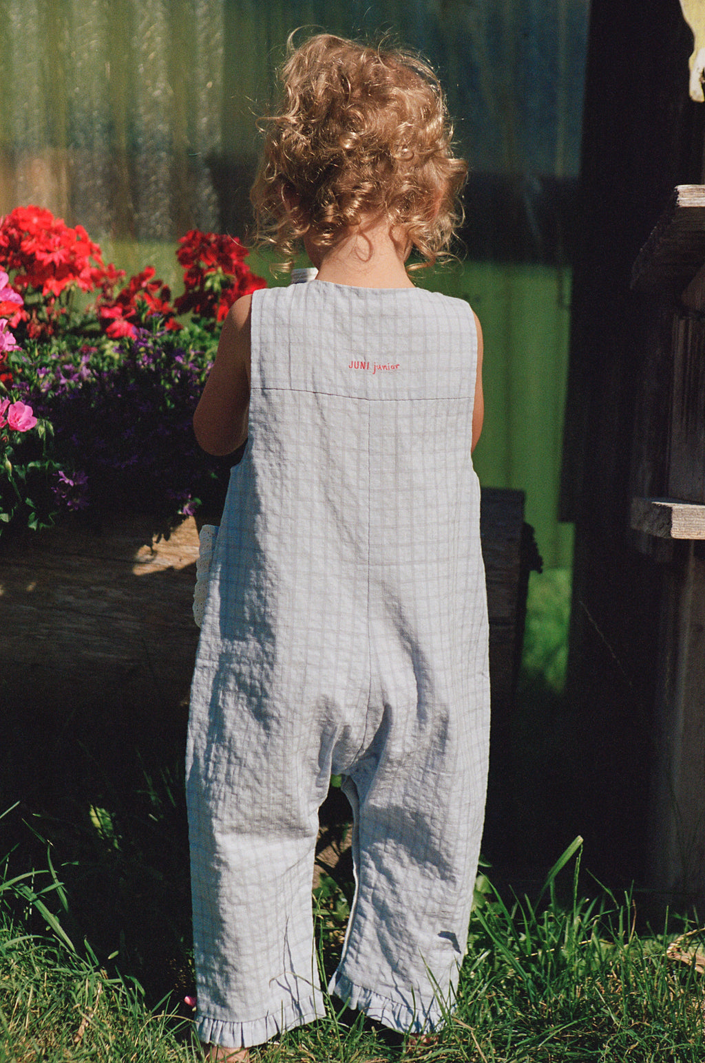 Charlotte Romper | Sky Gingham