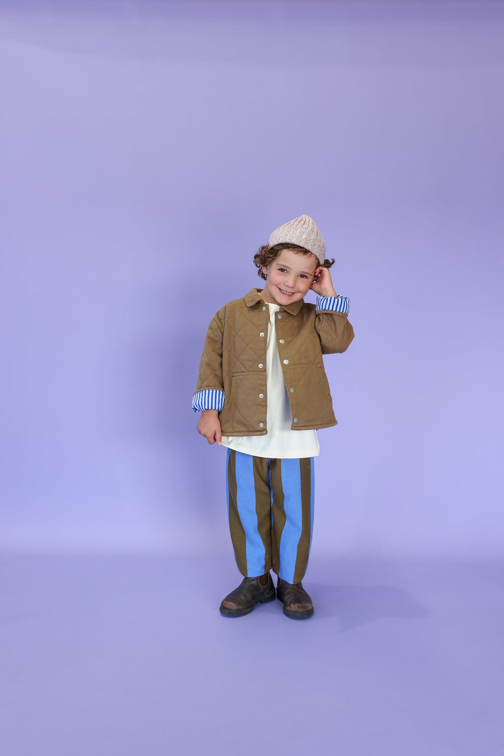 Organic Quilted Denim Jacket