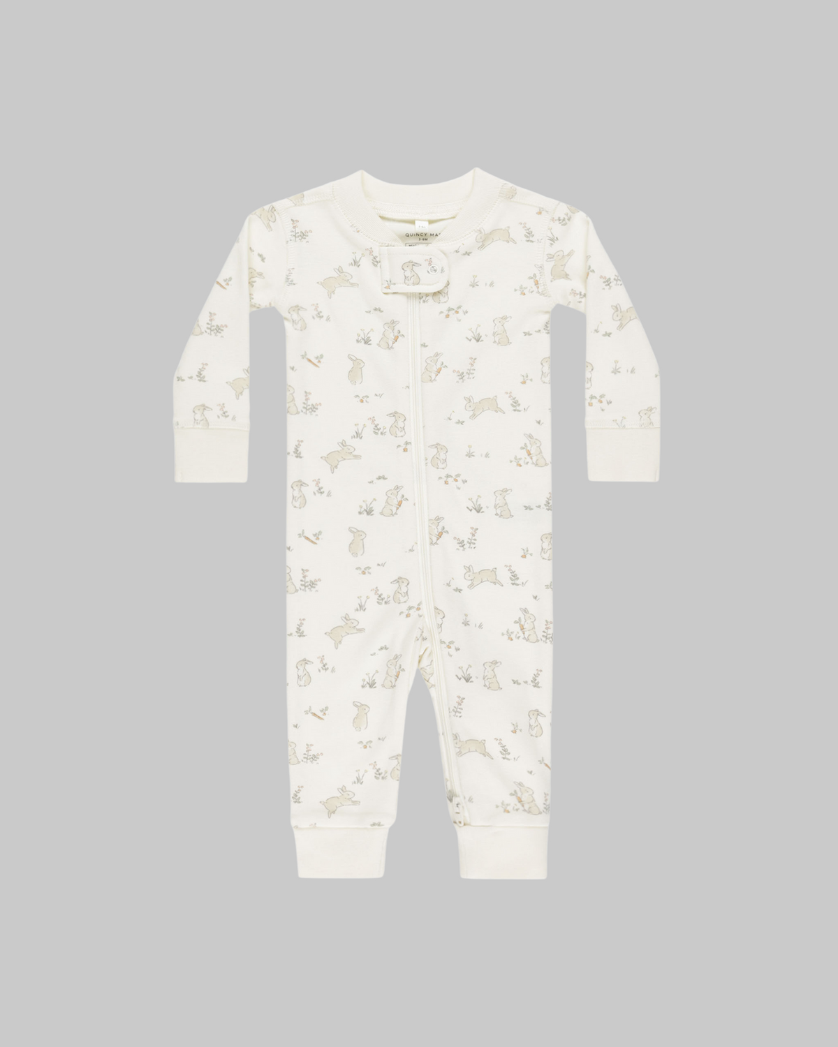 Zip Long Sleeve Sleeper | Bunnies