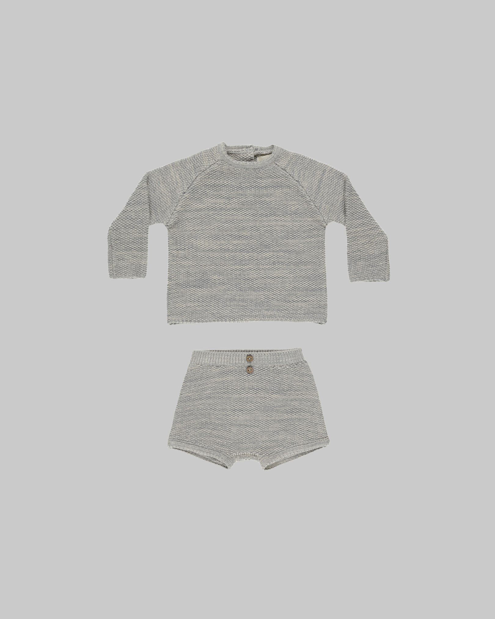 Summer Knit Set | Heathered Blue