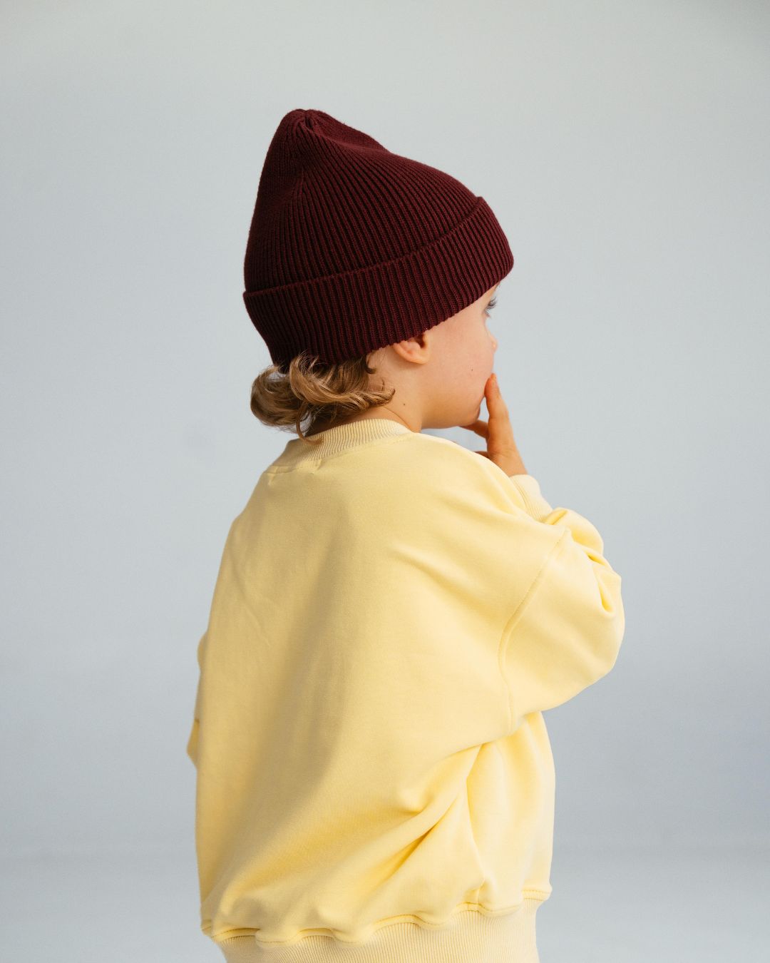 Cotton Beanie | Burgundy