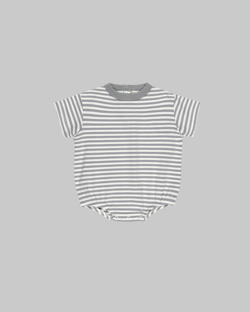 Relaxed Bubble Romper | Blue Stripe