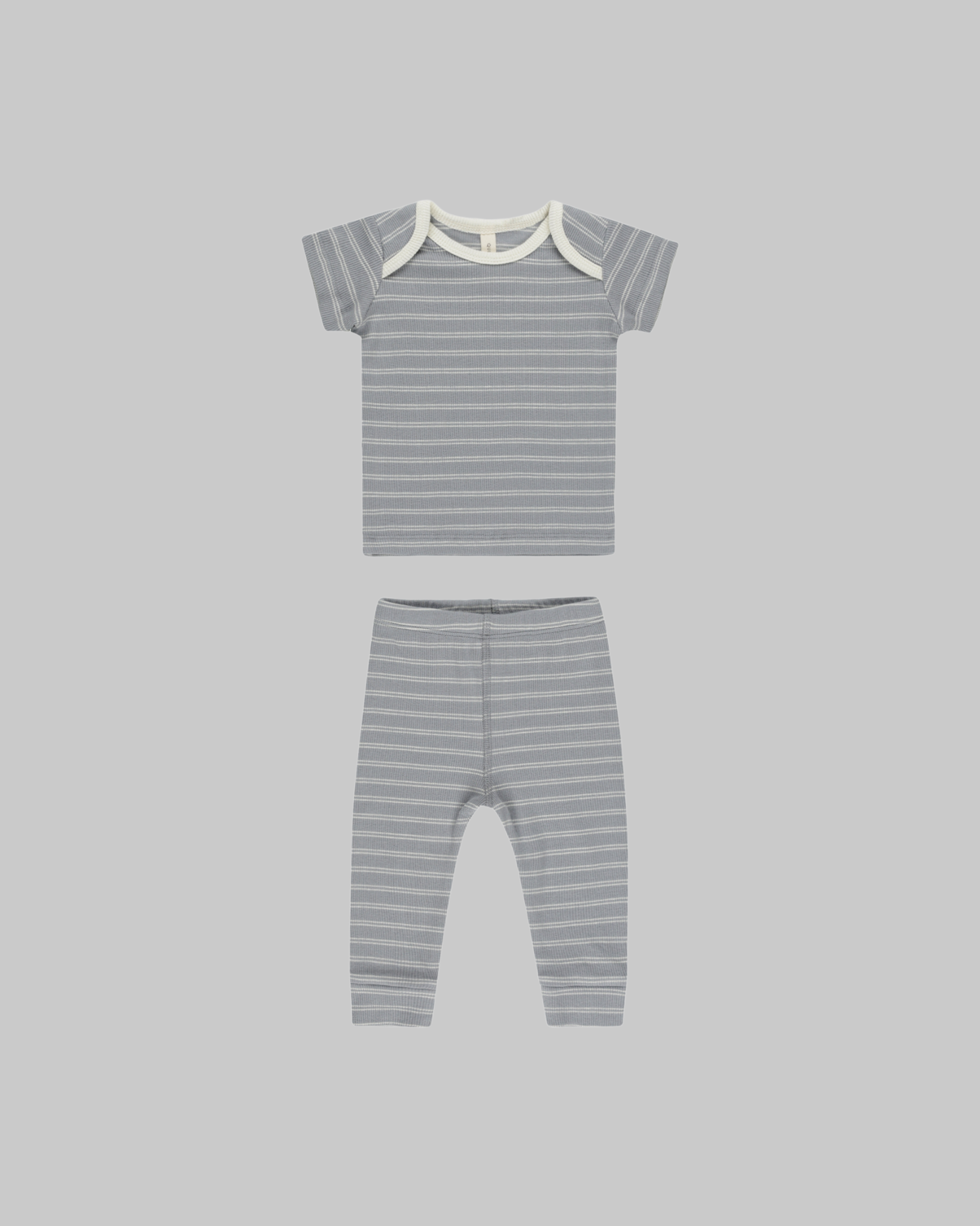 Ribbed Set | Blue Pinstripe