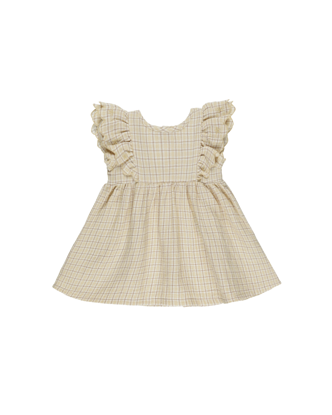 Alina Dress | Yellow Plaid