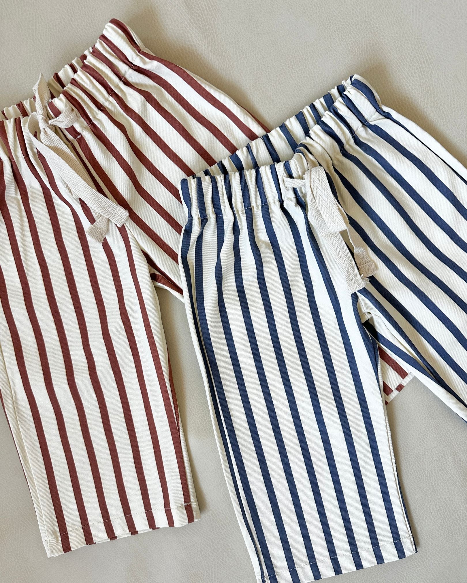 Billie Stripe Pants | Maroon