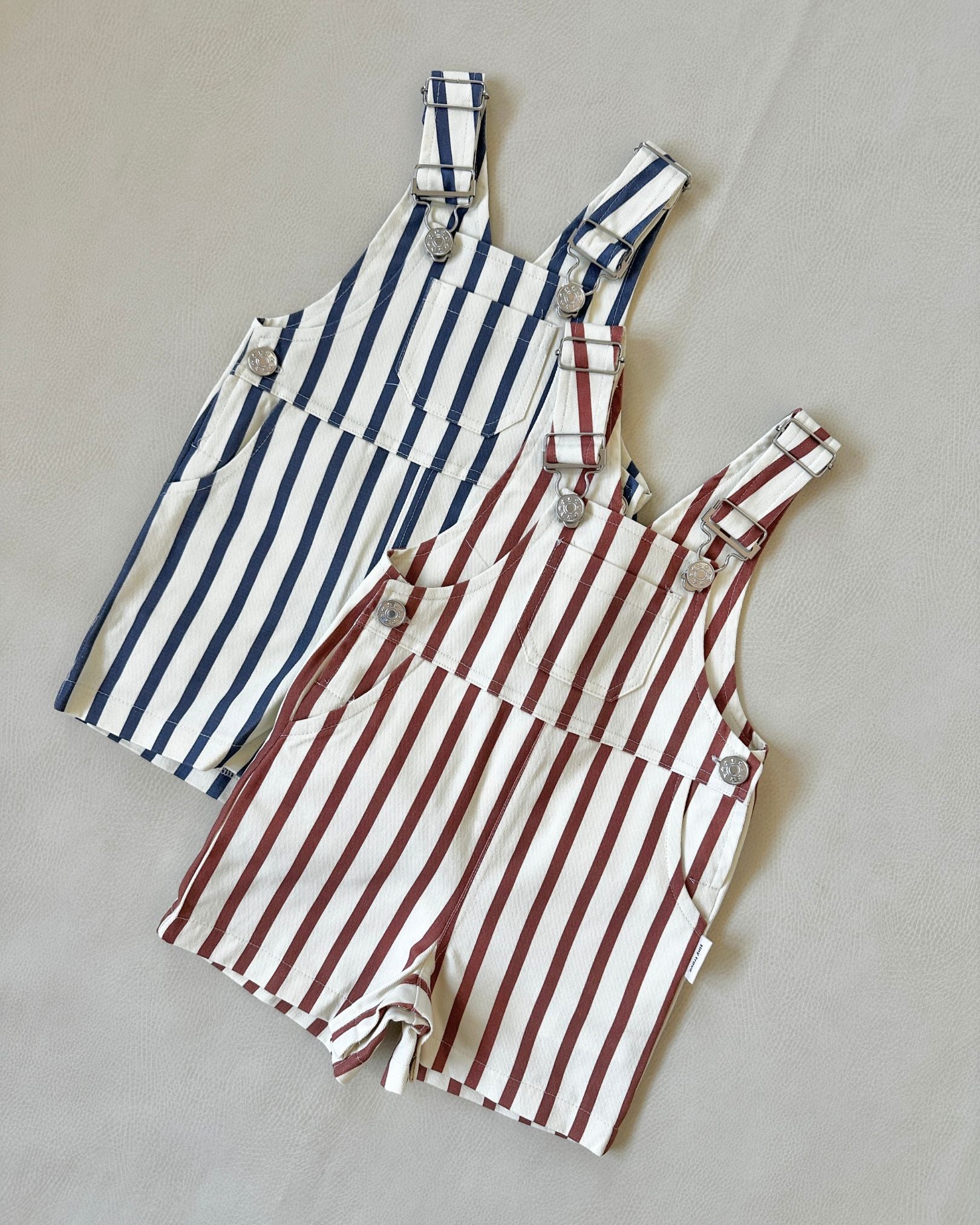 Ellis Stripe Overalls | Blue