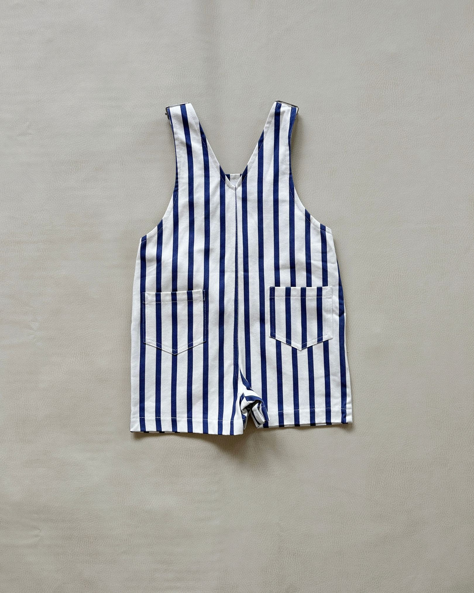Ellis Stripe Overalls | Blue