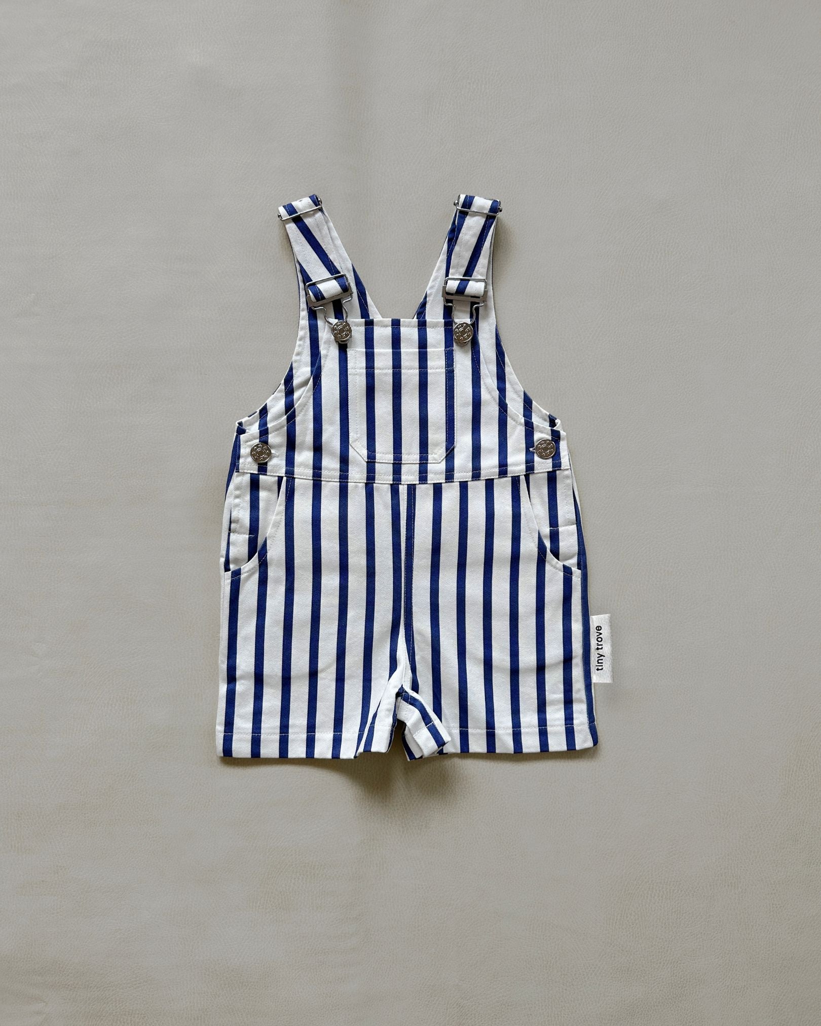 Ellis Stripe Overalls | Blue