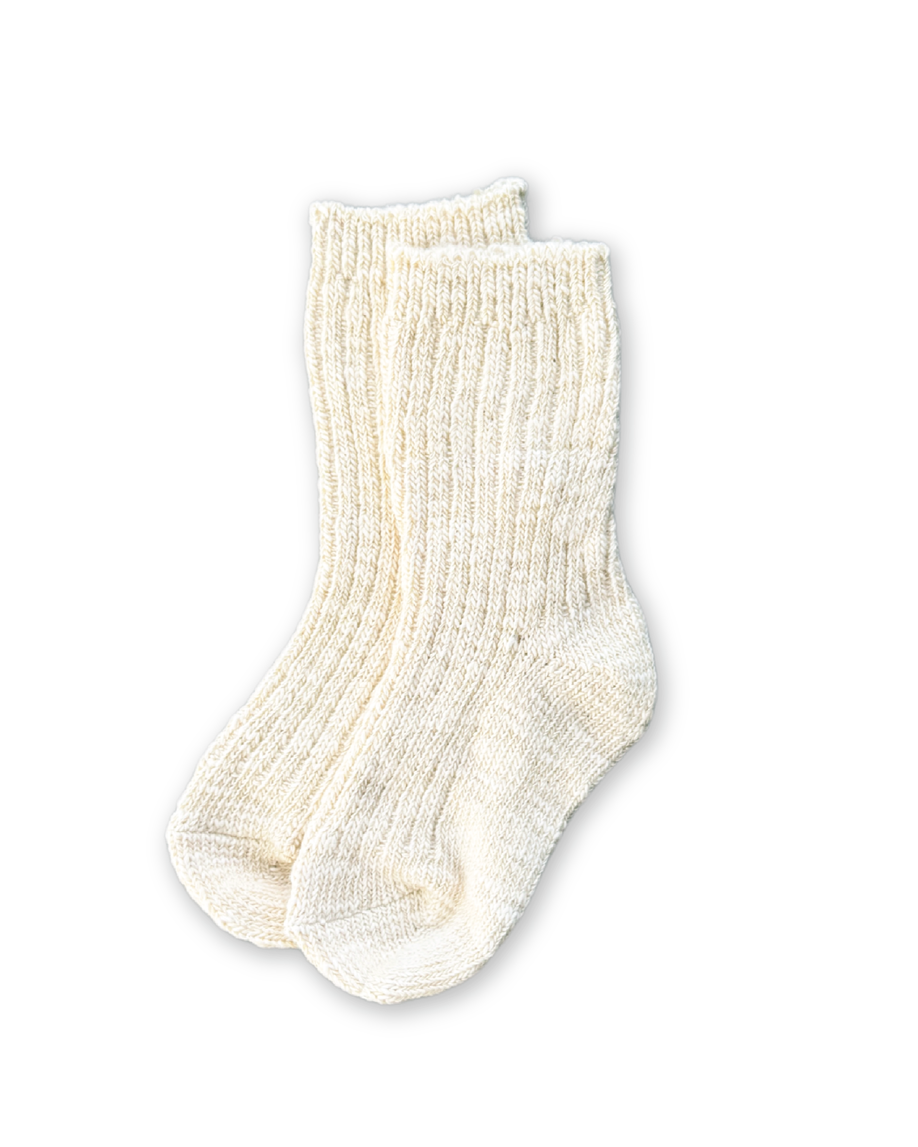 Chunky rib sock | Milk