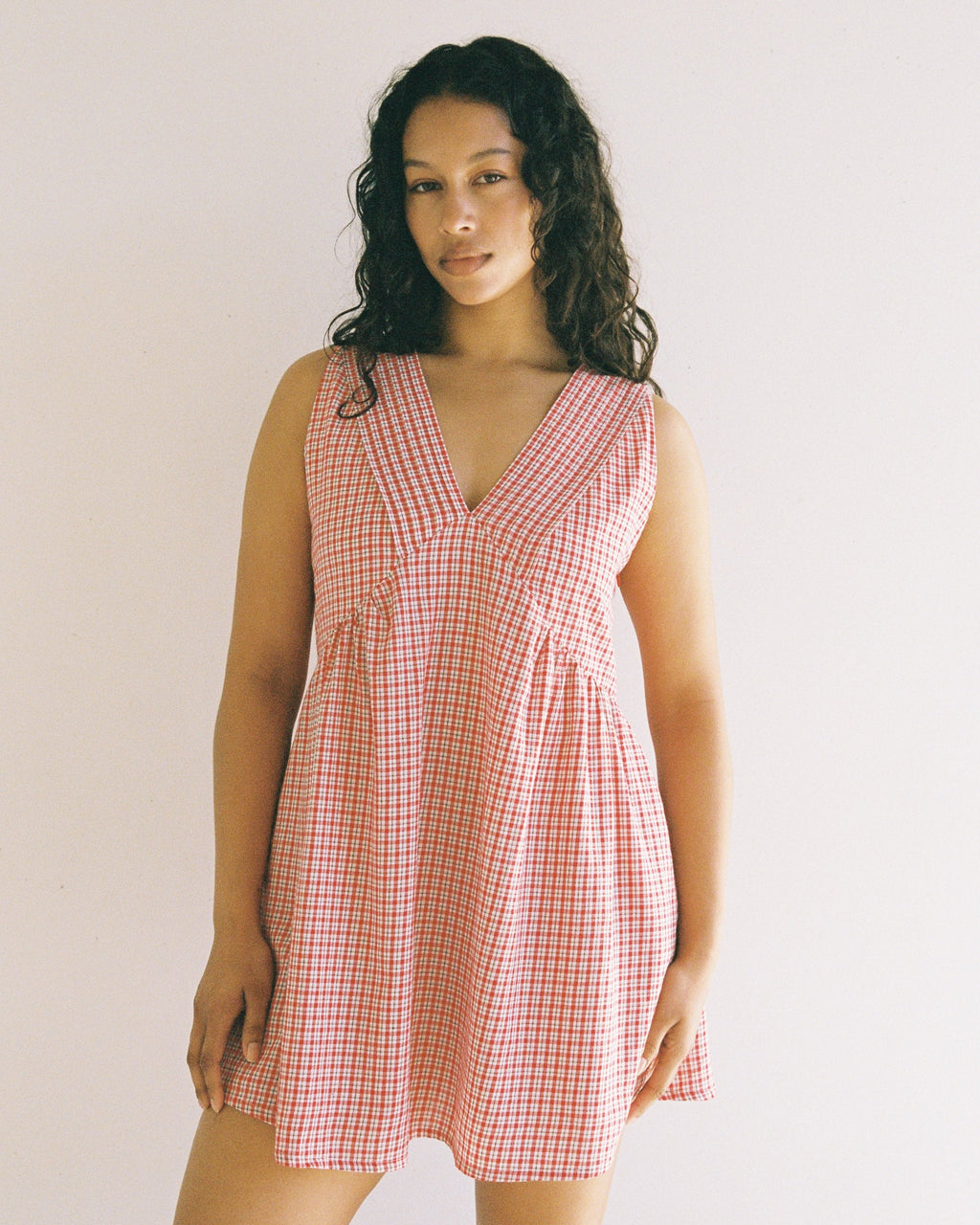 Hunter Mini Dress | Red Check