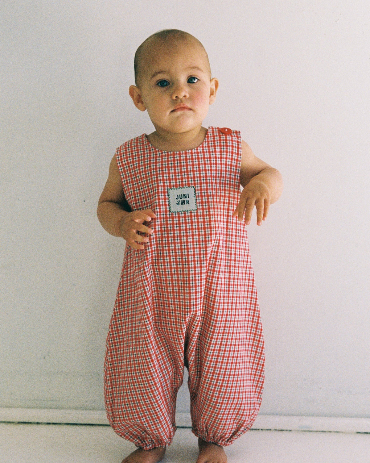 Avery Romper | Red Check