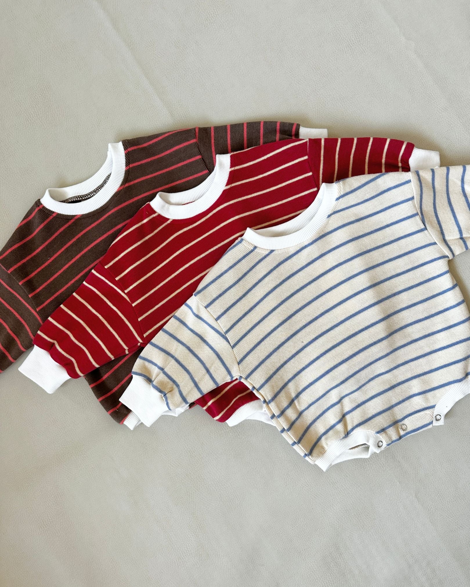 Mabel Stripe Bodysuit | Red