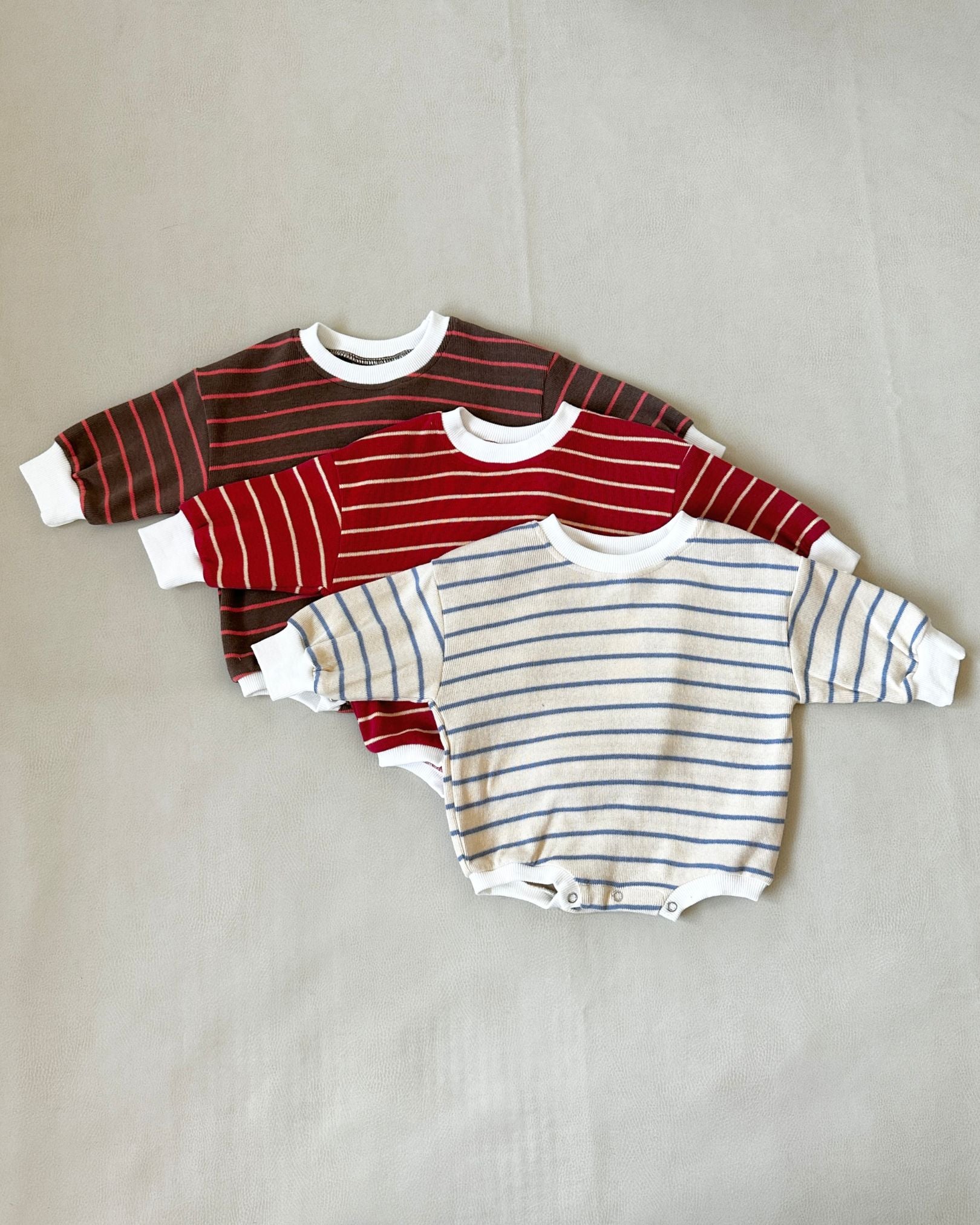 Mabel Stripe Bodysuit | Cappuccino
