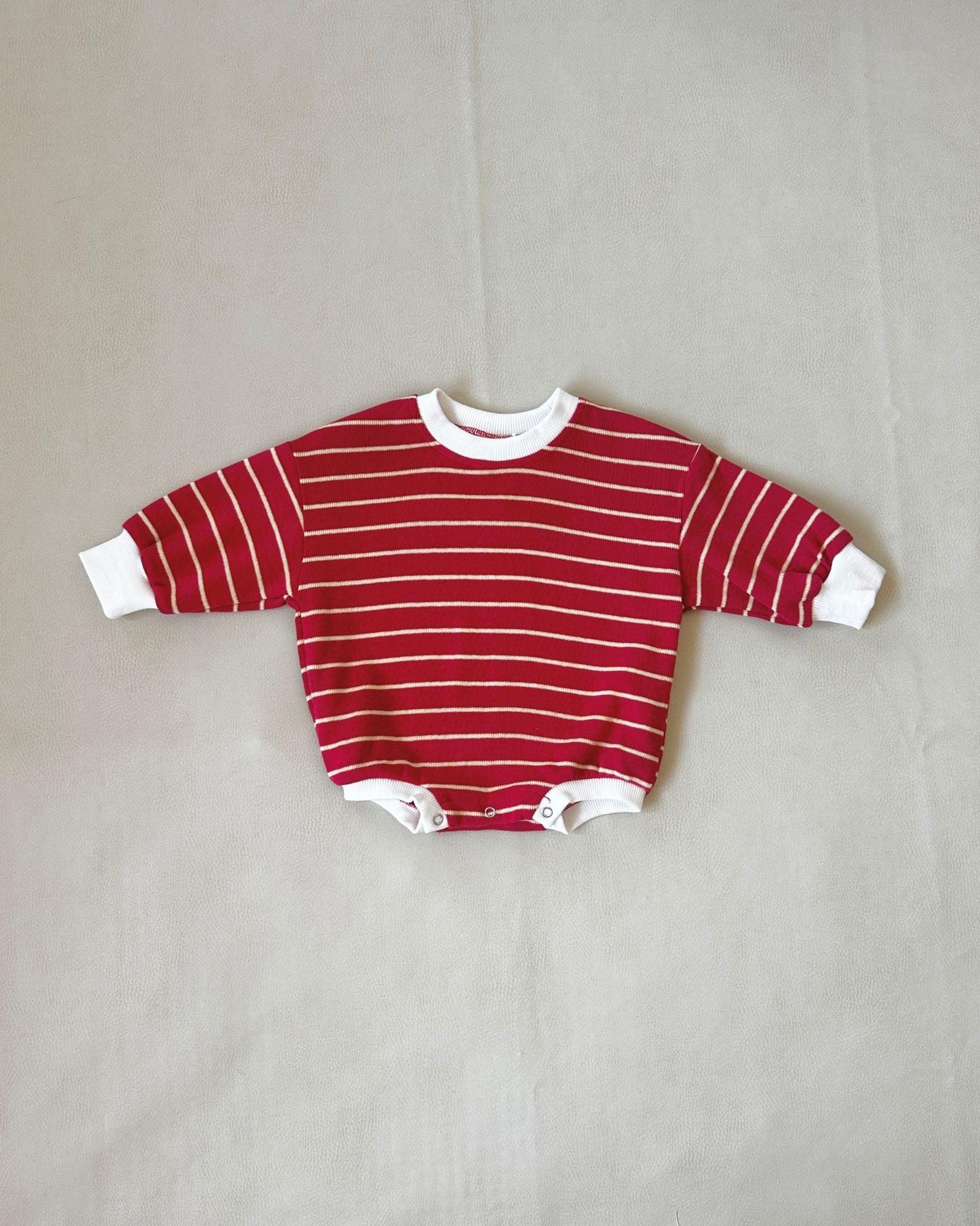 Mabel Stripe Bodysuit | Red