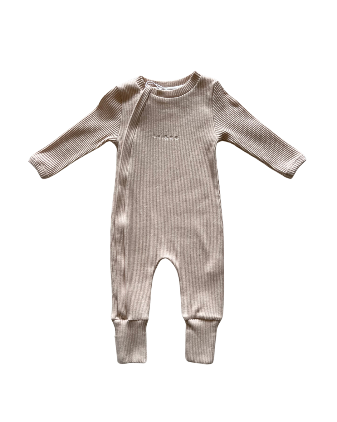 Ribbed Jumpsuit | Beige