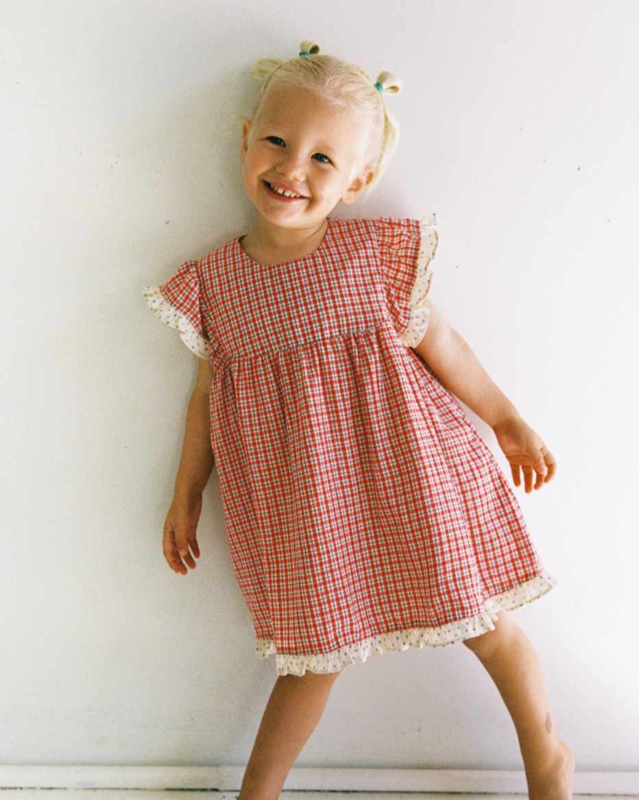 Daisy Dress | Red Check