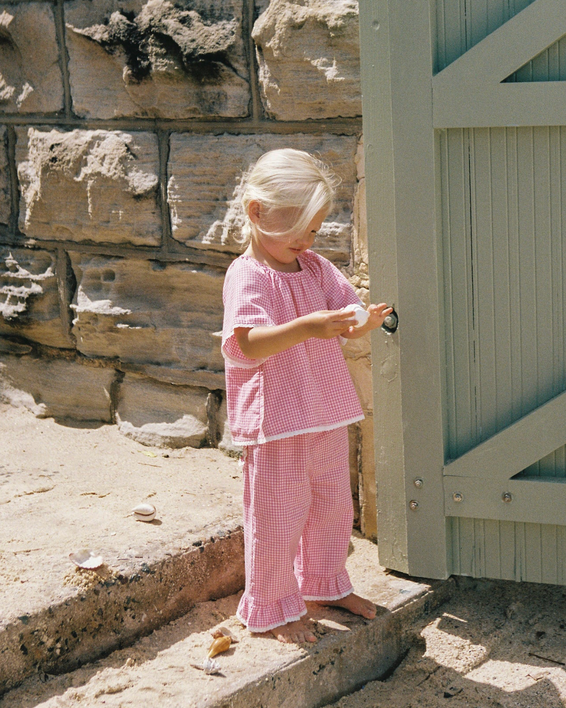 Dora Pant | Strawberry Gingham