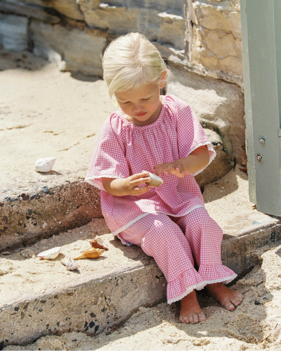 Dora Pant | Strawberry Gingham