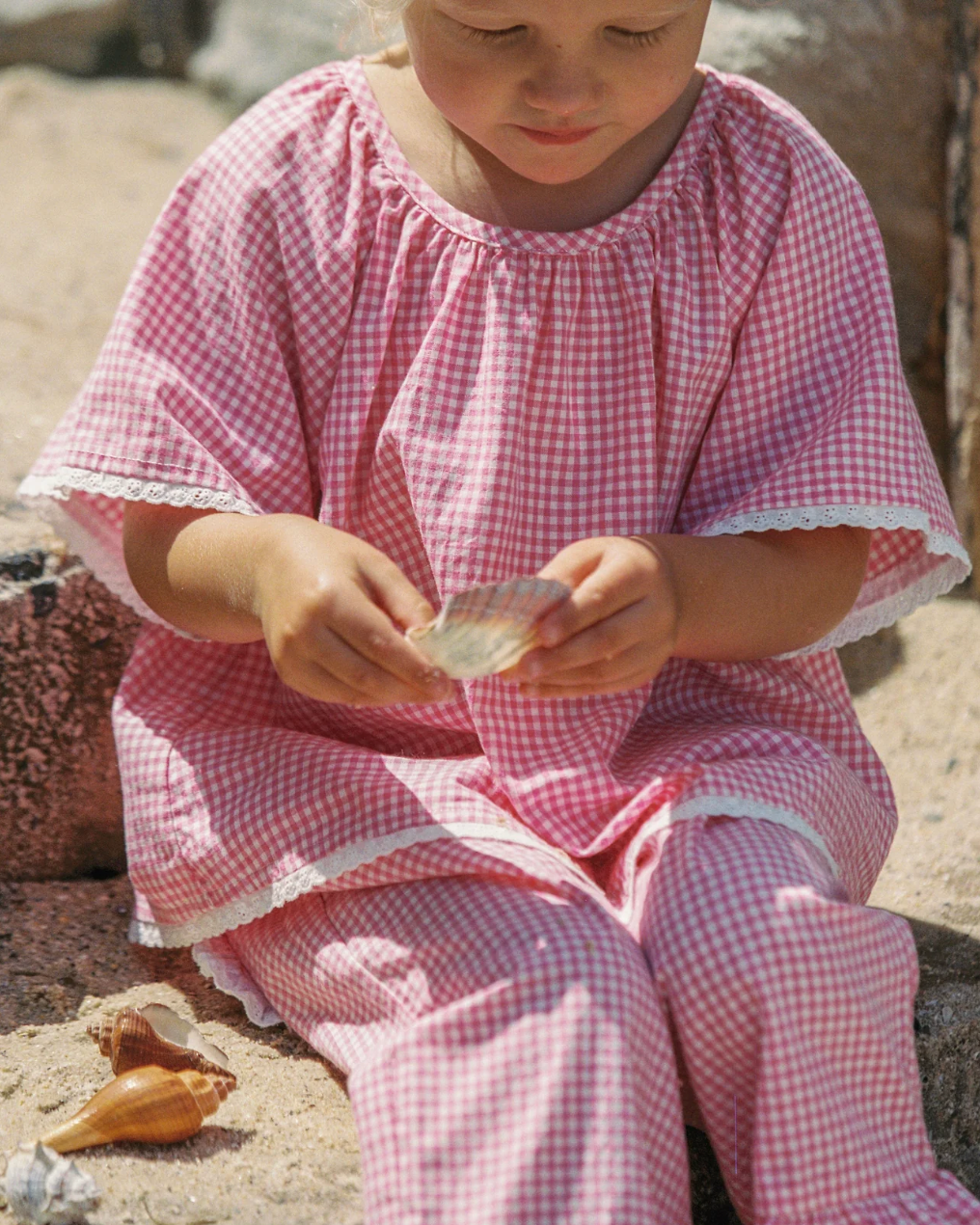 Penny Blouse | Strawberry Gingham