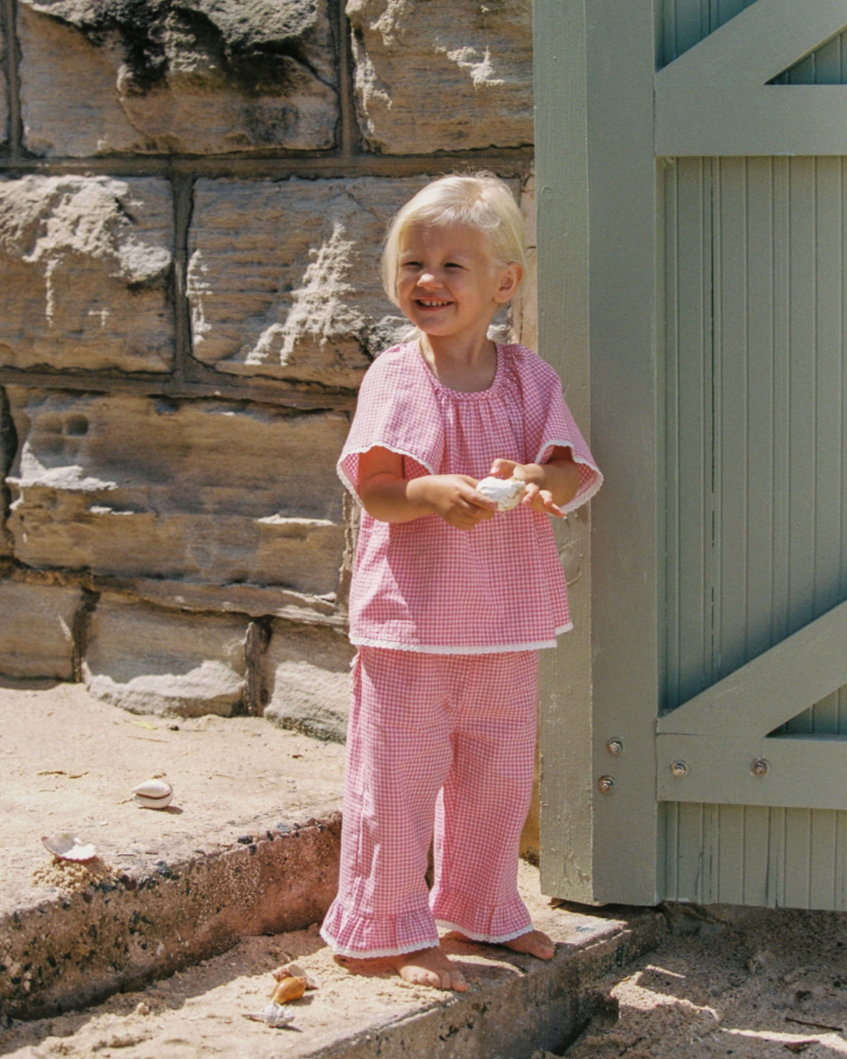 Penny Blouse | Strawberry Gingham