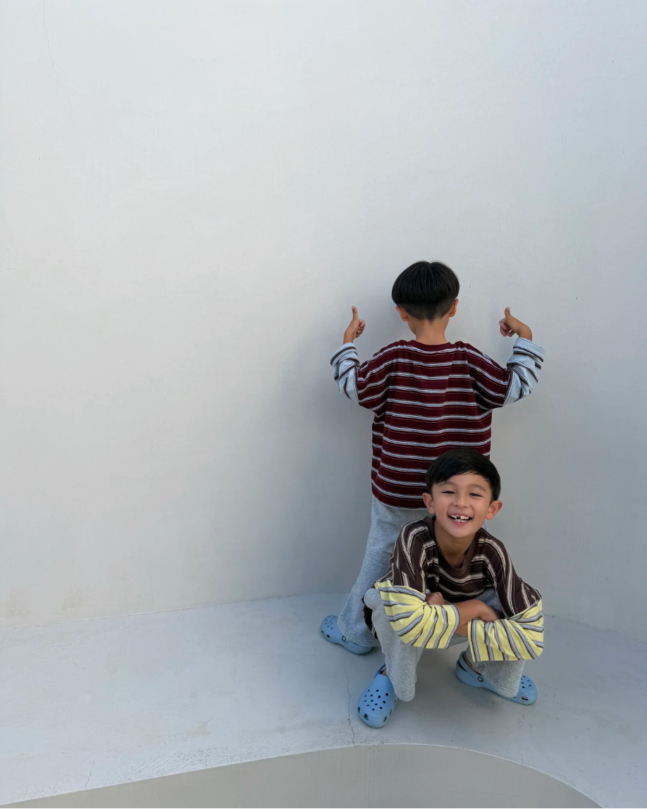 Rowan Stripe Tee | Brown/Yellow