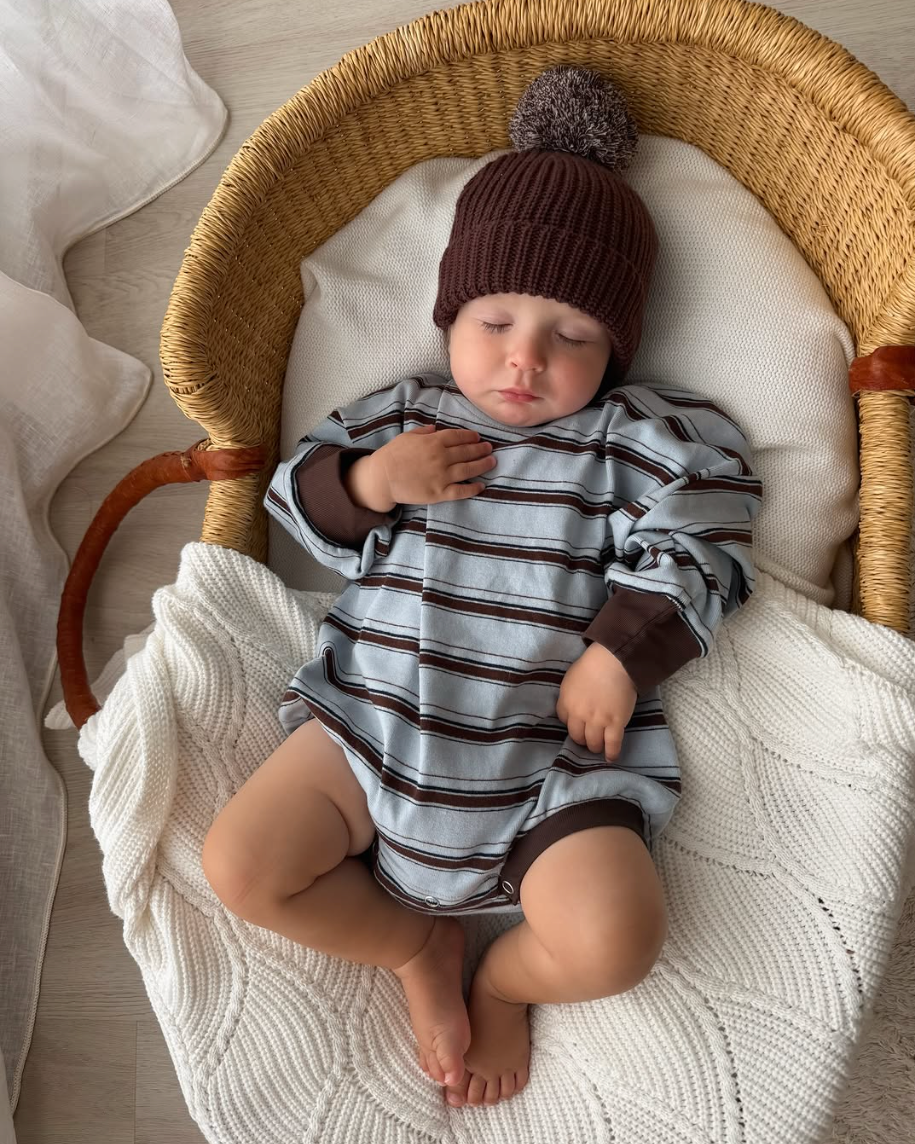 Mattie Stripe Bodysuit | Blue