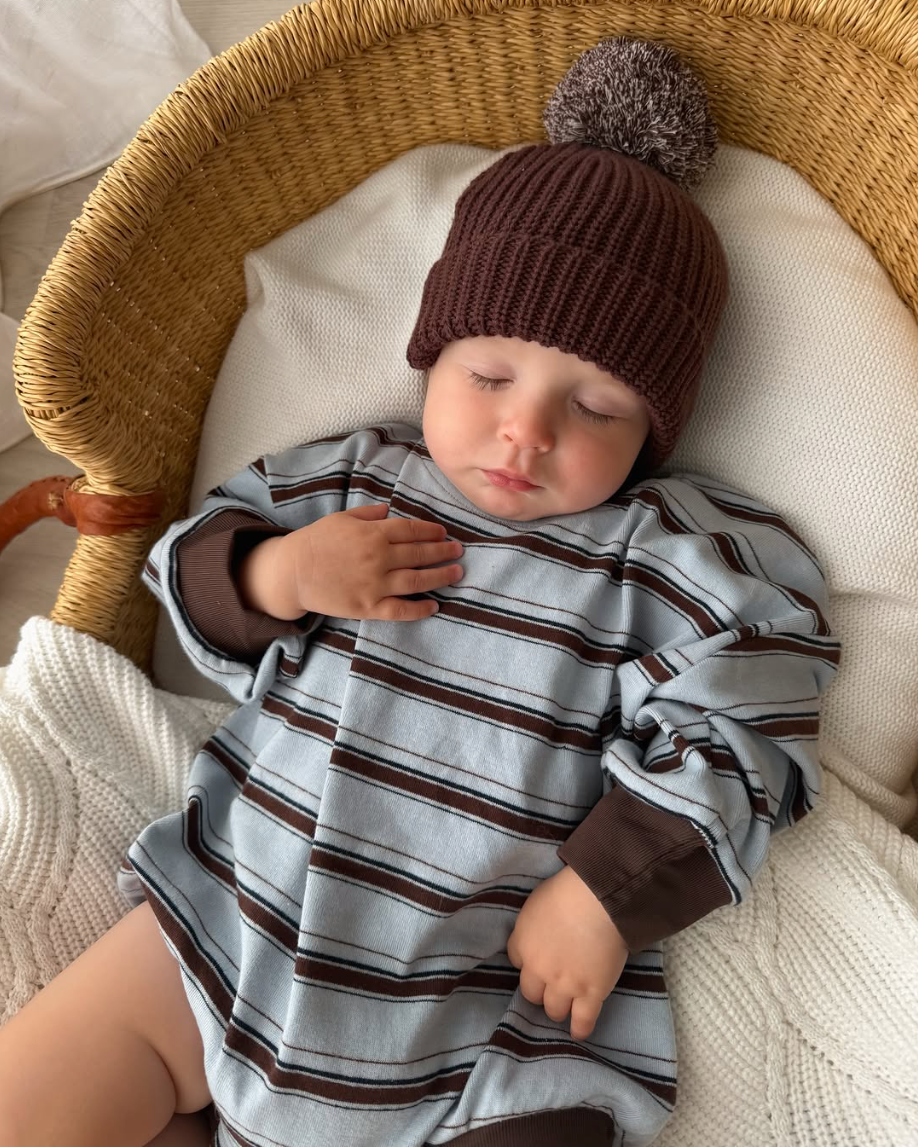 Mattie Stripe Bodysuit | Blue