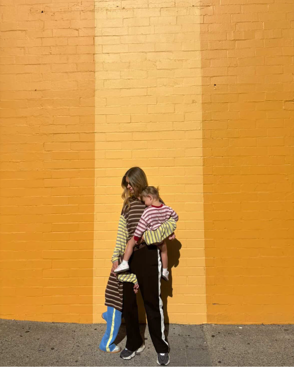 Kennedy Stripe Tee | Brown/Yellow