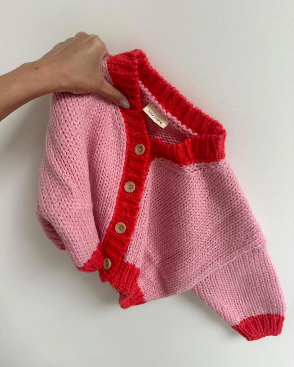 Zuri Cardigan | Pink/Red