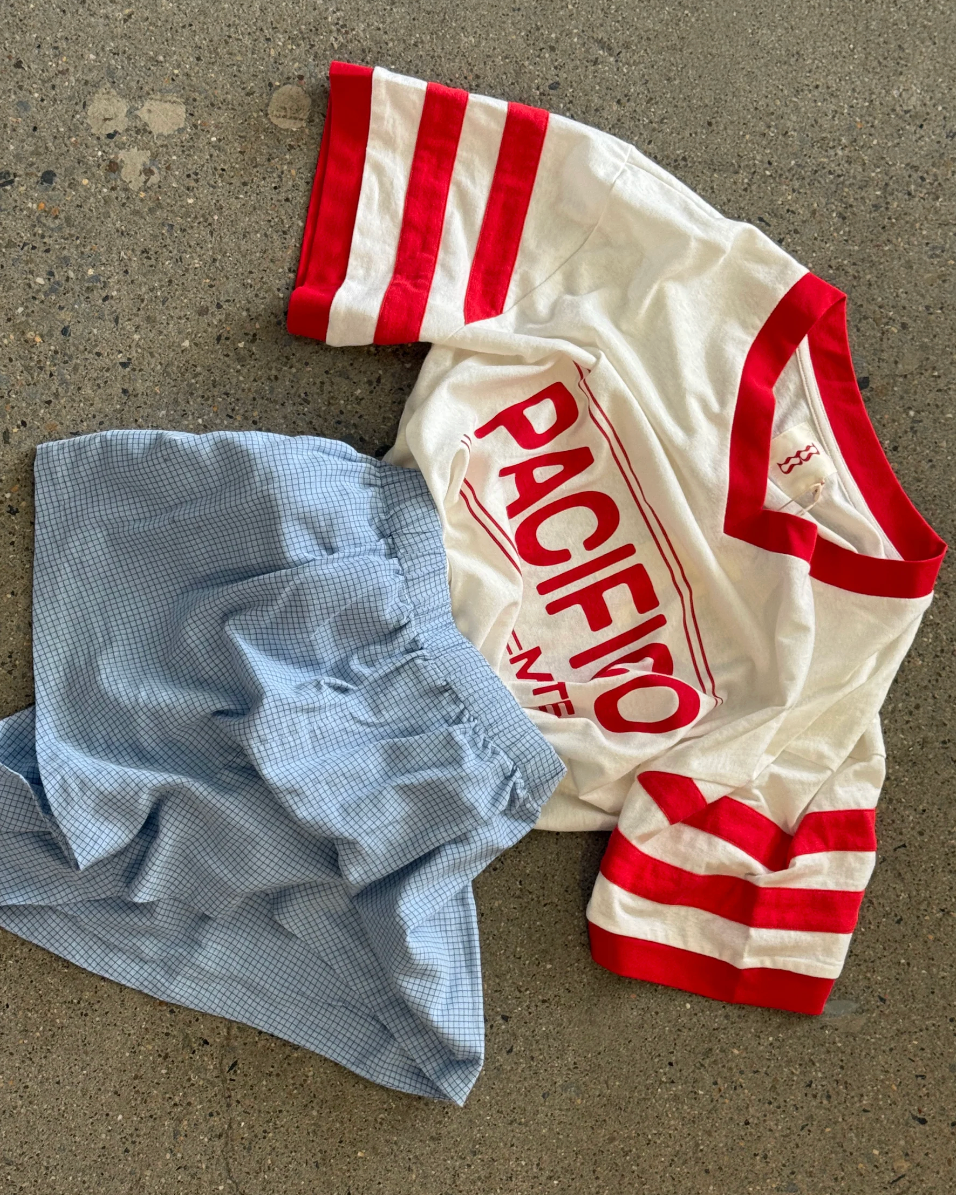 Minnie Short | Blue Check