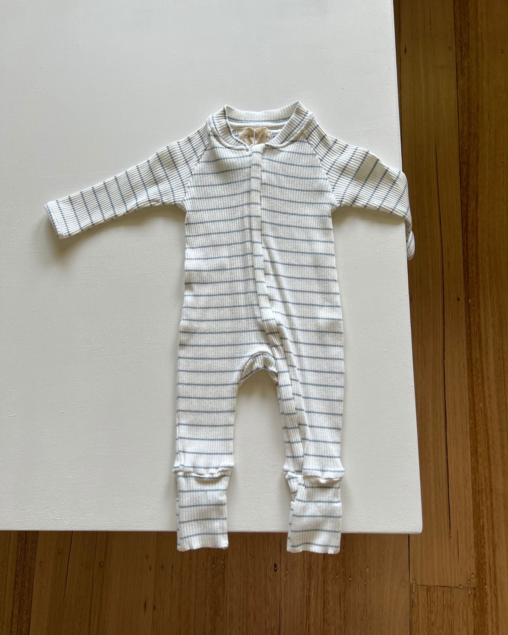 Striped jumpsuit - blue