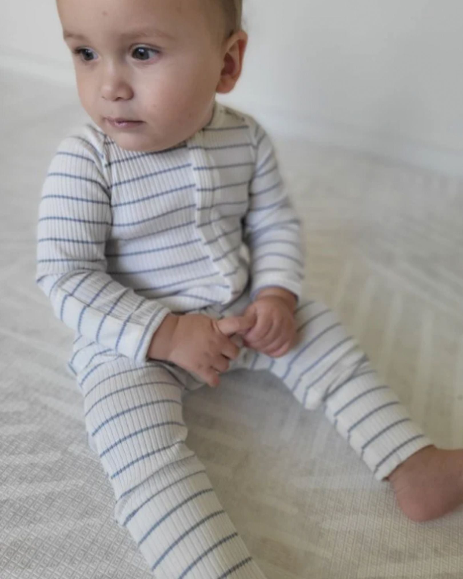 Striped Jumpsuit | Blue