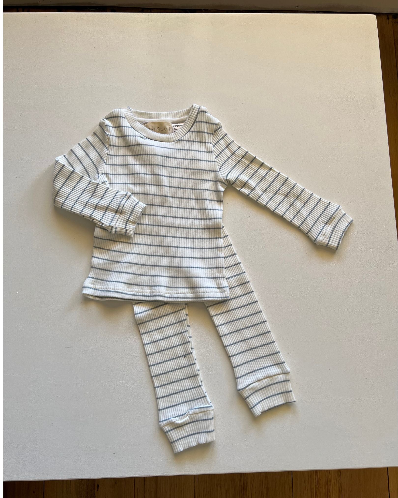 Striped Two Piece Set | Blue