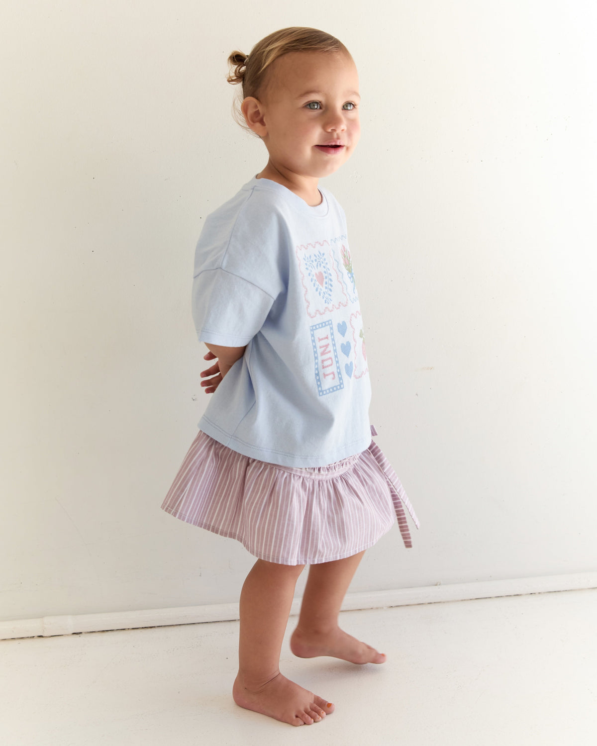 JNR Anika Skirt | Rosa Stripe